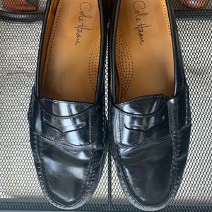 Cole Haan mens patent leather pinch Friday penny loafers
